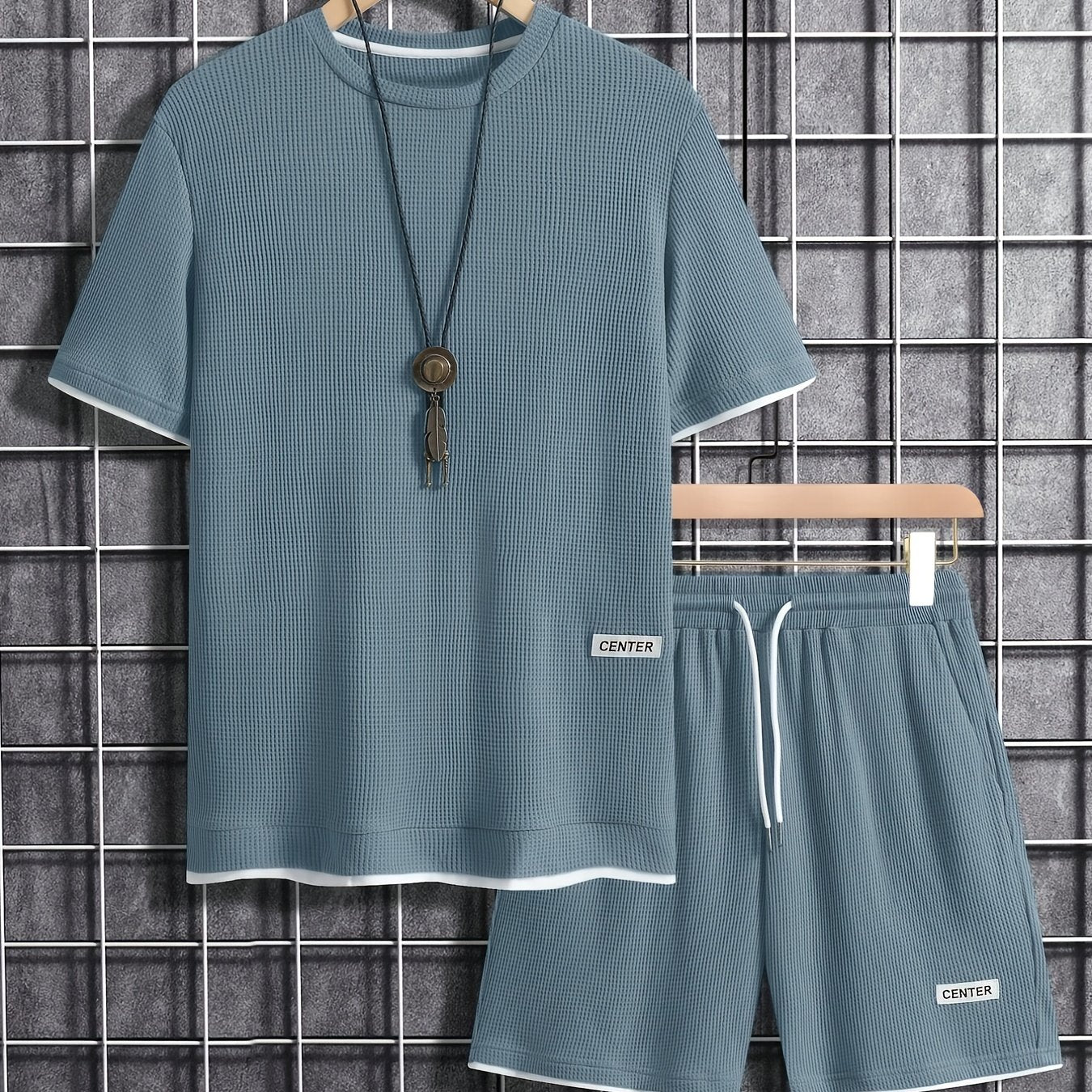 Herren Freizeit Set – Kurzarm Shirt & Shorts, Lounge & Sport, Modernes Streetwear Outfit