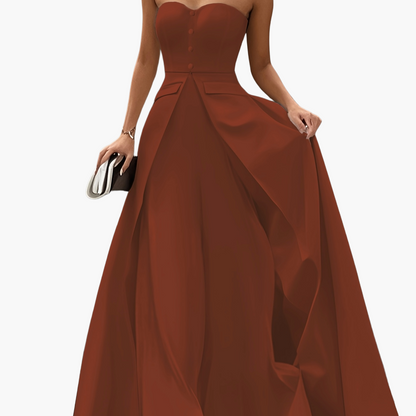 Damen Abendkleid Elegant Bandeau Stil für festliche Anlässe und Gala