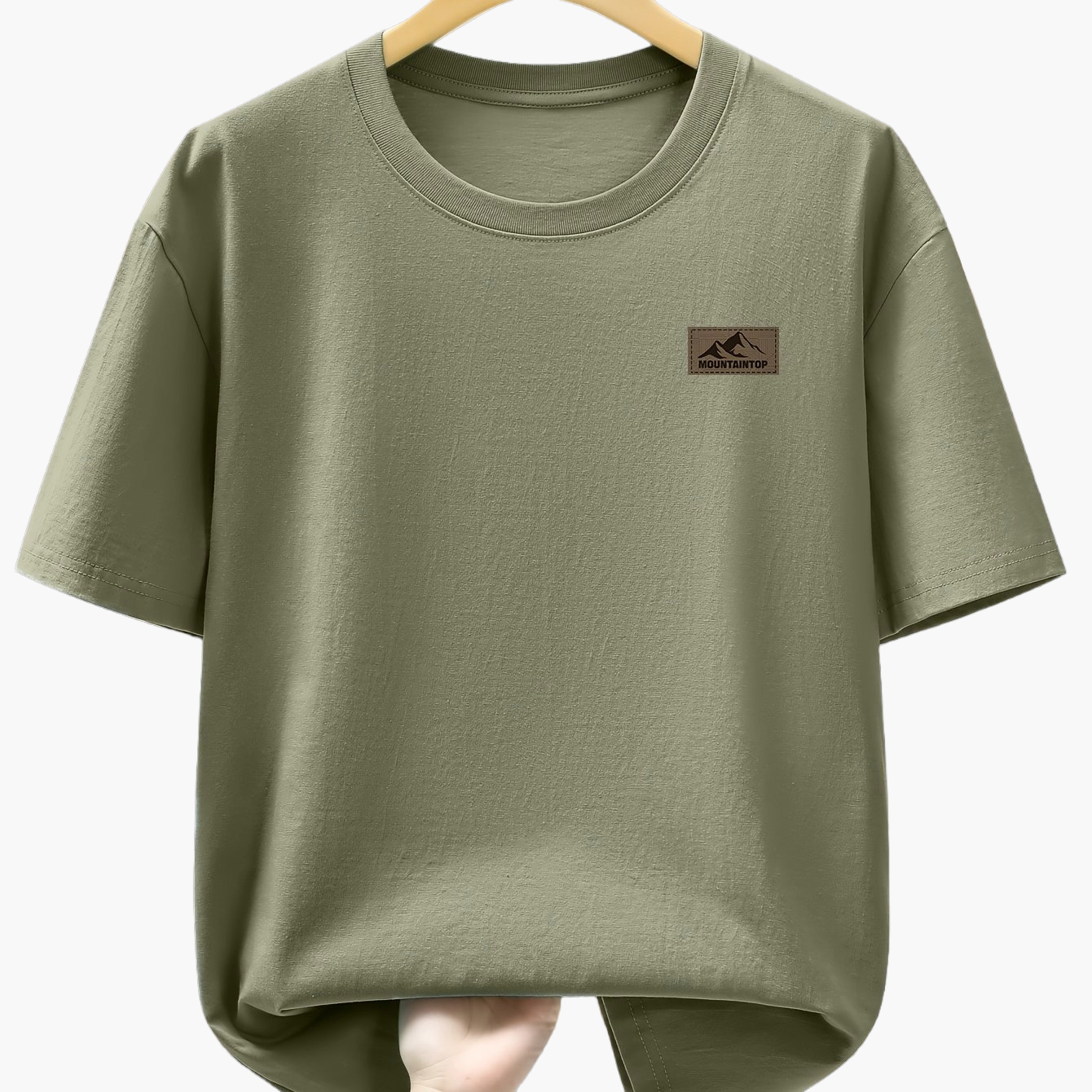 Herren T-Shirt mit Berg-Logo – Freizeit, Modern, Outdoor-inspiriert