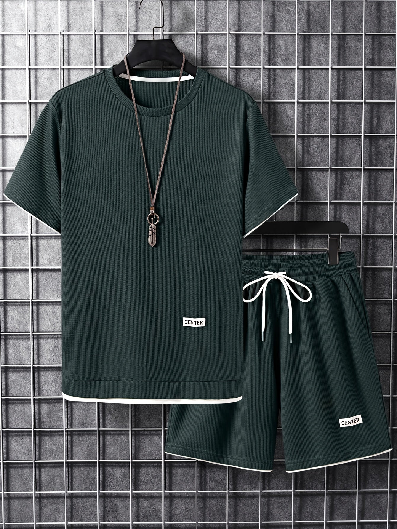 Herren Freizeit Set – Kurzarm Shirt & Shorts, Lounge & Sport, Modernes Streetwear Outfit