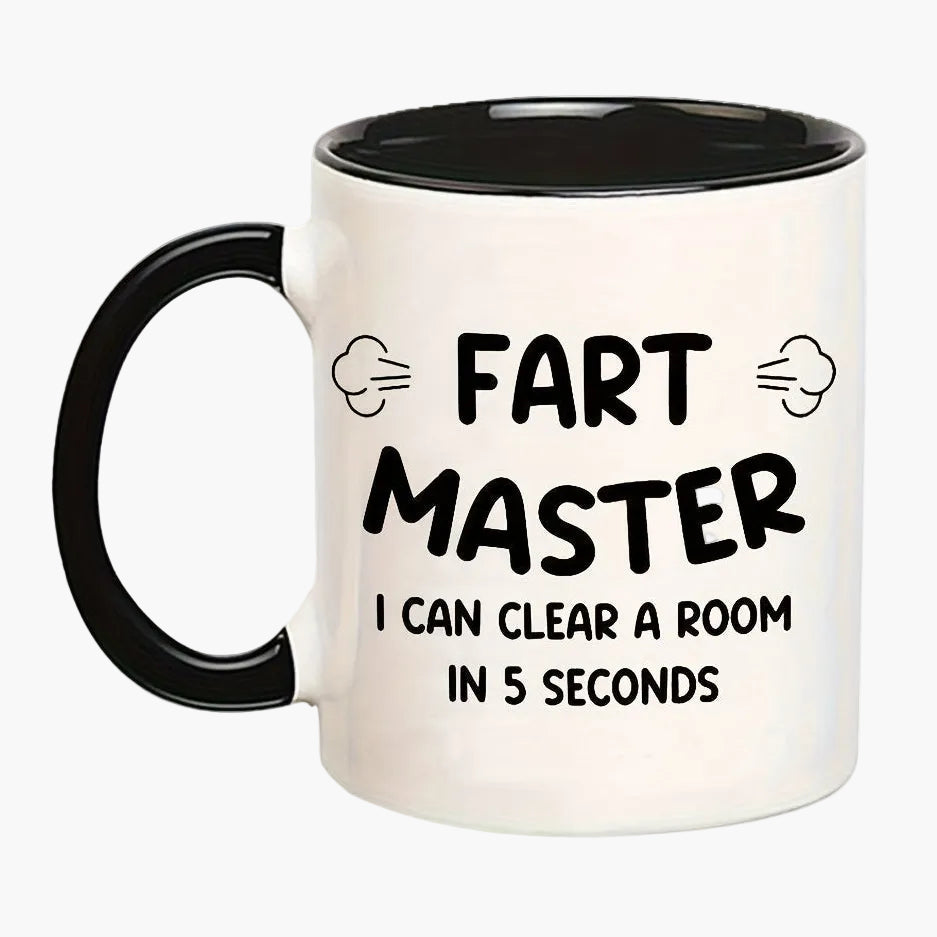 Lustige Vatertags-Tasse für Männer – Fart Master Spruch, witziges Geschenk für Väter