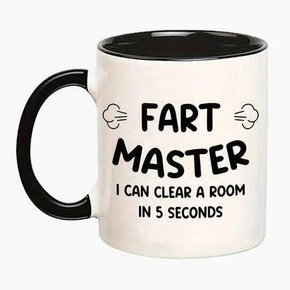 Lustige Vatertags-Tasse für Männer – Fart Master Spruch, witziges Geschenk für Väter