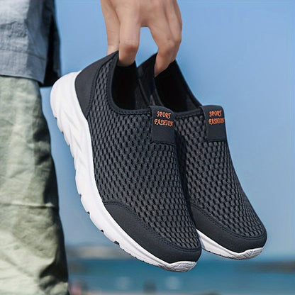 Herren Mesh-Slip-On Sportschuhe für Freizeit und Training – Atmungsaktive Sneaker