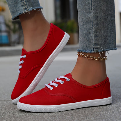 Damen Sneaker Low-Top Freizeit Klassisch Bequem Alltagsschuhe