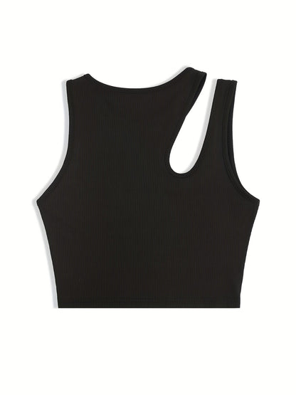 Damen Asymmetrisches Cropped Tanktop für trendige Sommer-Looks