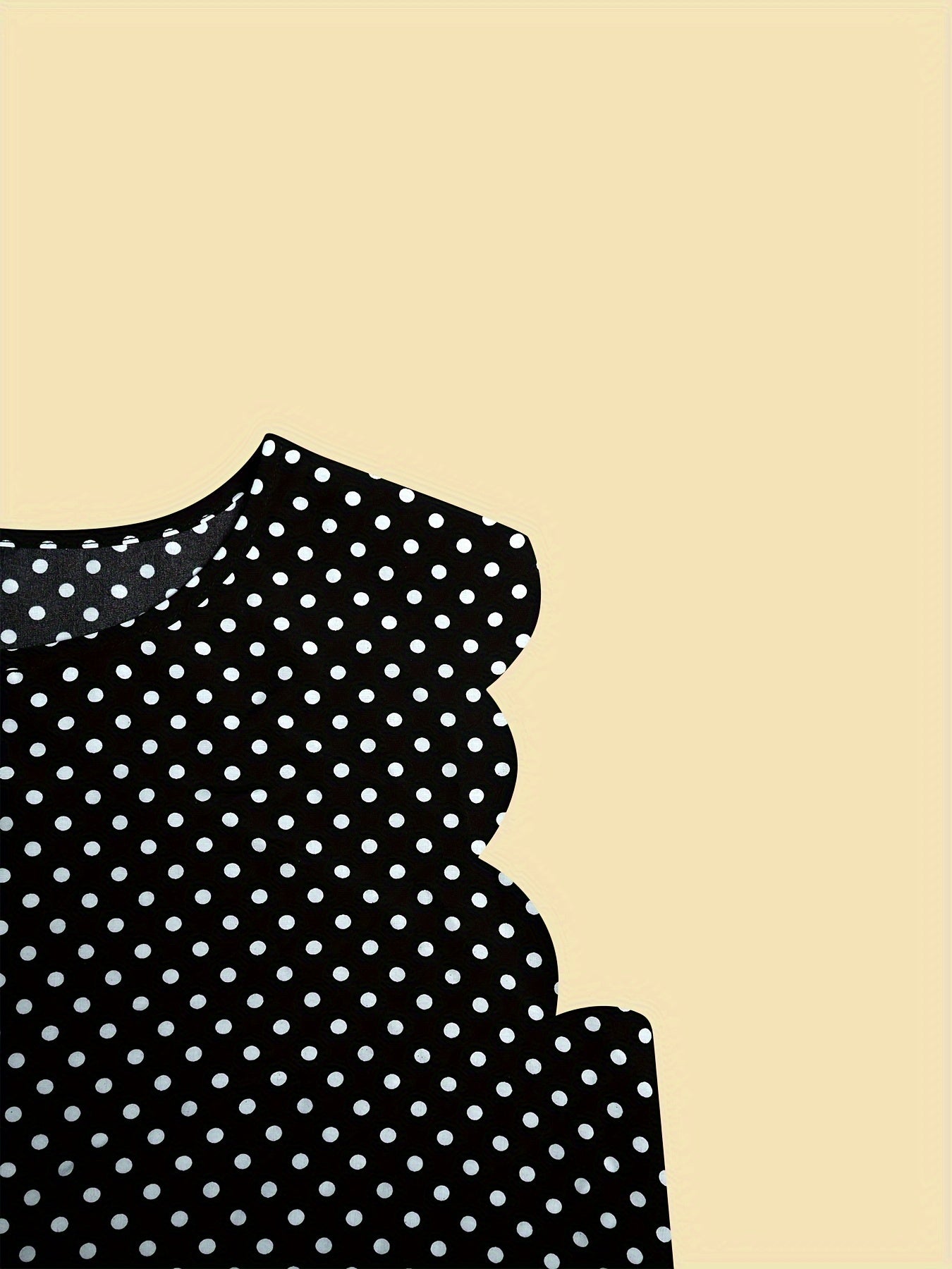 Damen Polka Dot Bluse Elegant mit Rüschenärmeln – Büro & Freizeit