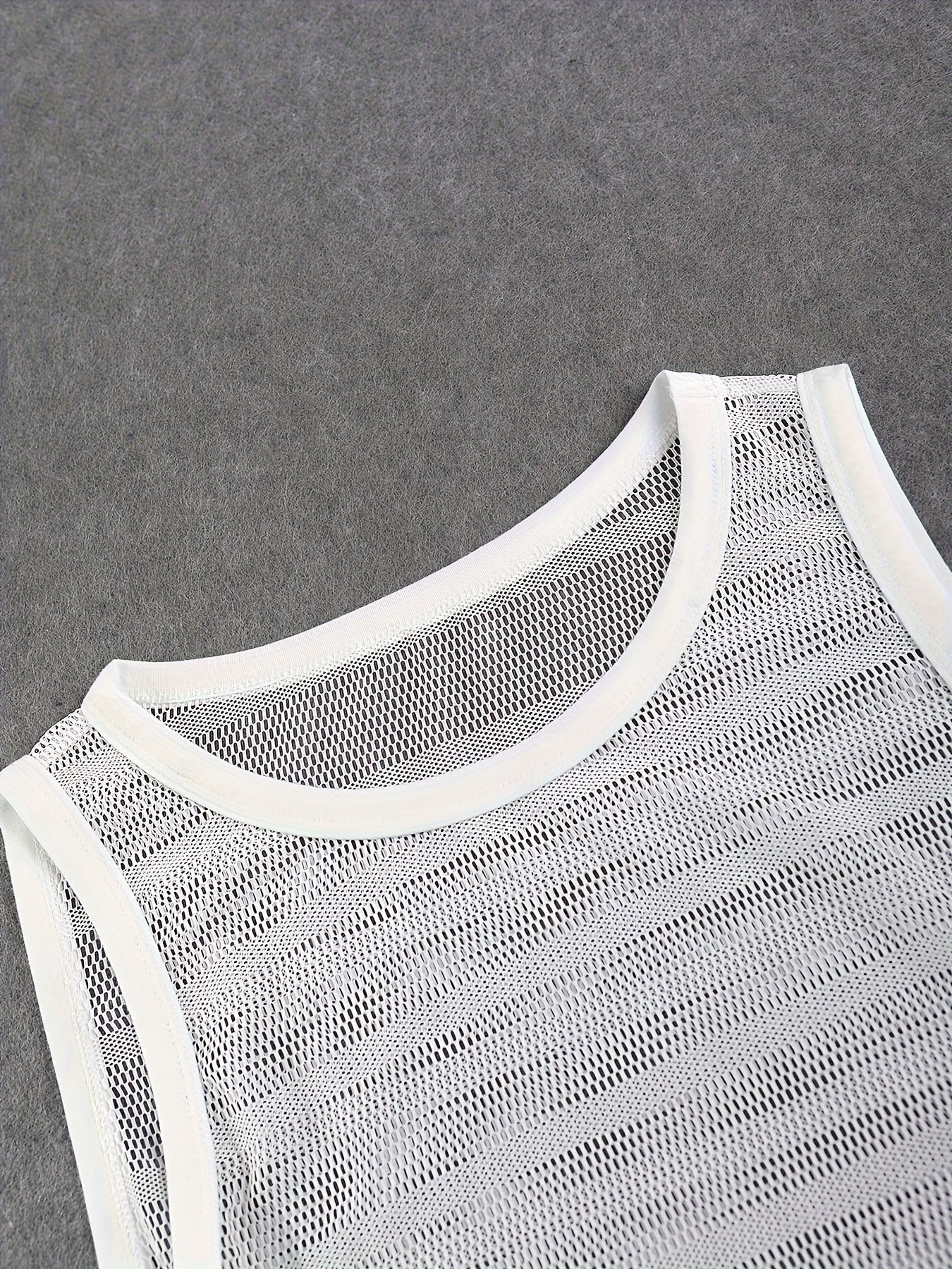 Herren Sport Set Mesh Tanktop und Shorts – Atmungsaktives Fitness Outfit für Training & Freizeit