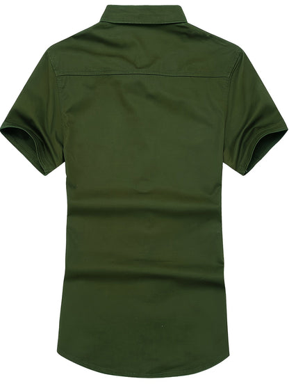 Herren Utility Hemd im Military Style – Kurzarm, Freizeit, Outdoor