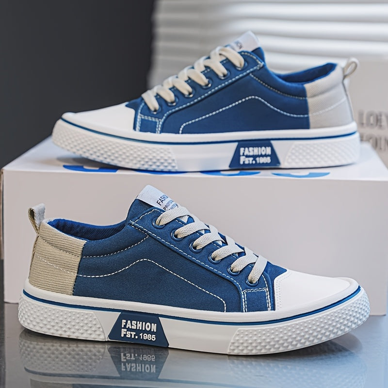 Herren Low-Top Sneaker im Retro-Skateboard Stil – Modische Freizeitschuhe für Alltag und Streetwear