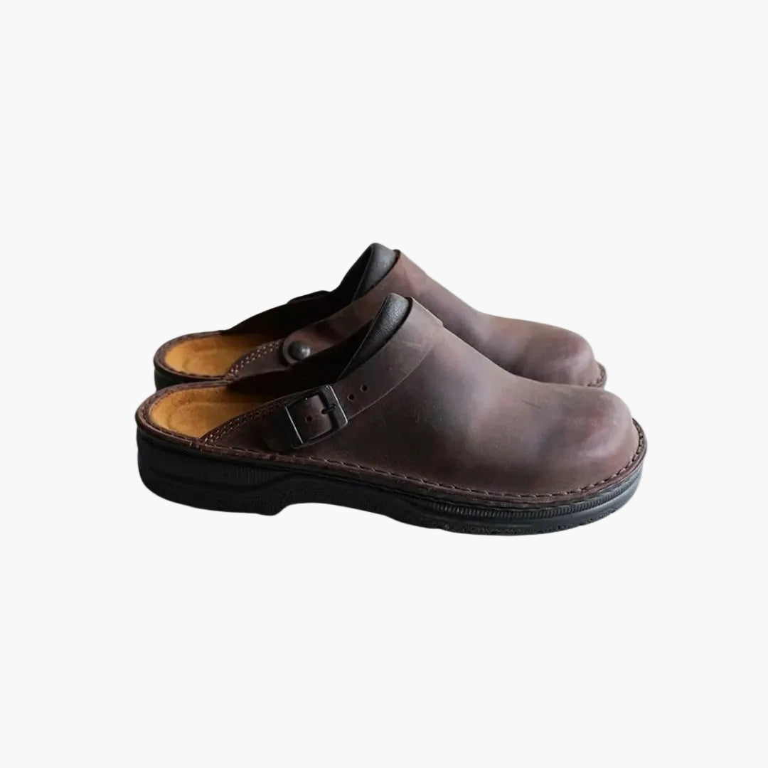Herren Clogs Slip-On Pantoletten Bequem Freizeit Loafer