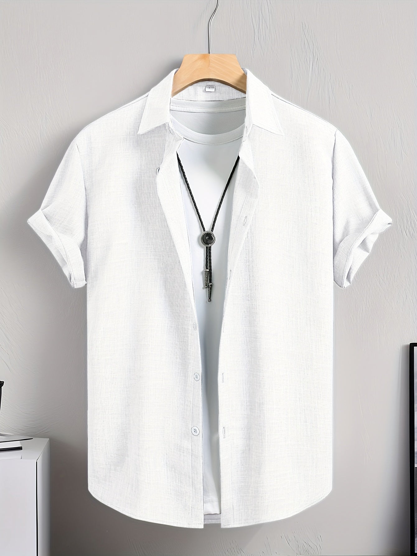 Herren Kurzarm Freizeithemd mit T-Shirt Layer-Look – Modernes Sommer Outfit für Alltag & Freizeit