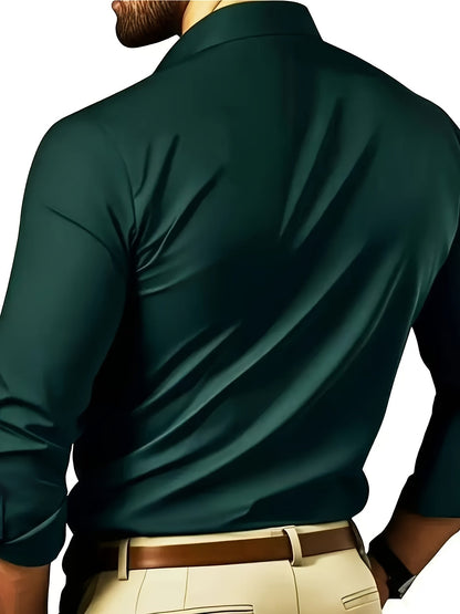 Elegantes Herren Businesshemd – Schmal geschnitten, modern, für Büro & Freizeit
