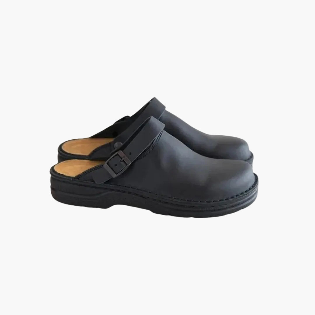 Herren Clogs Slip-On Pantoletten Bequem Freizeit Loafer