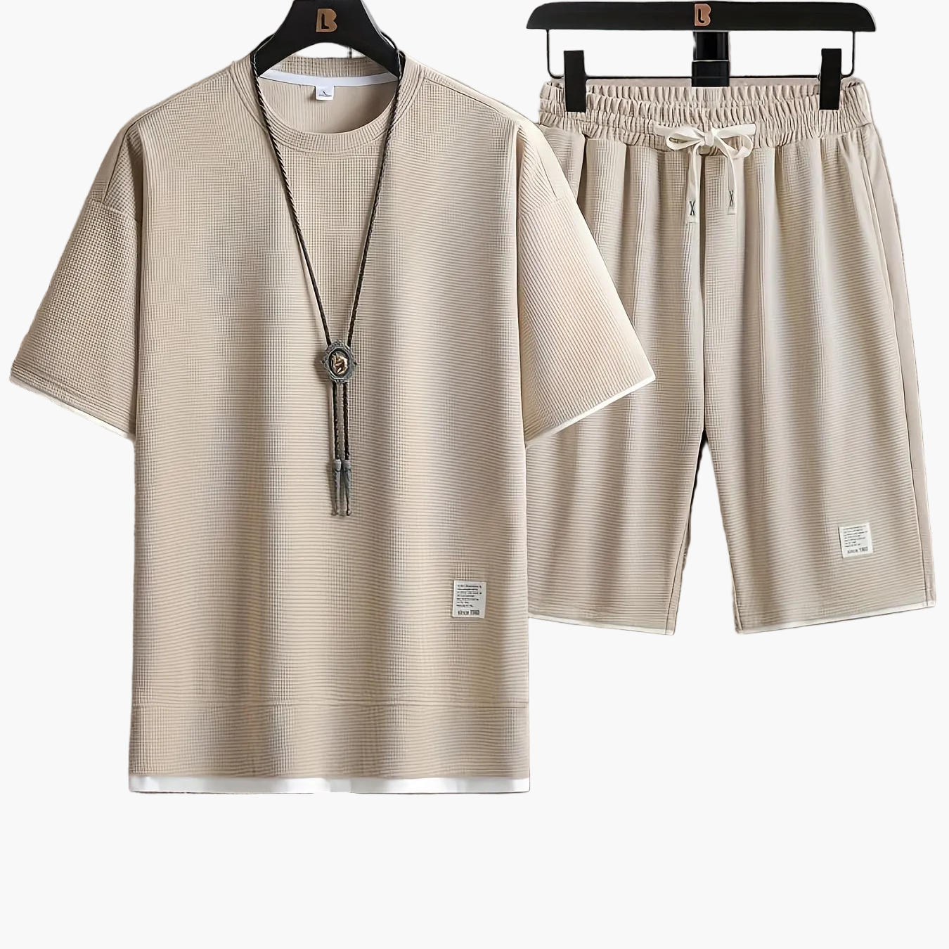 Herren Freizeit Outfit Set – Modernes T-Shirt und Shorts für Alltag & Sport