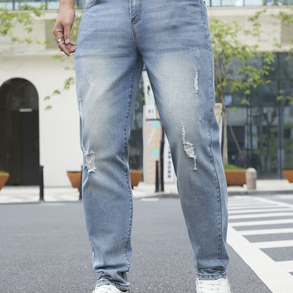 Herren Jeans im Distressed Streetstyle Look – Lässige Freizeitjeans