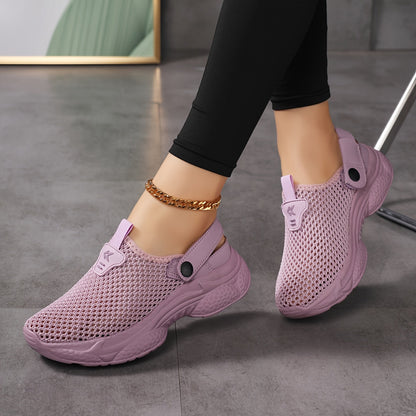 Damen Slip-On Sportliche Clogs für Komfort und Alltag – Atmungsaktive Freizeitschuhe mit Fersenriemen