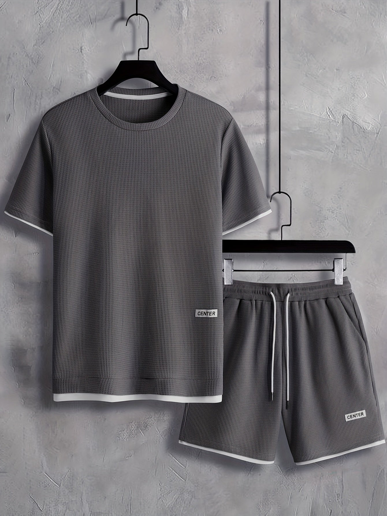 Herren Freizeit Set – Kurzarm Shirt & Shorts, Lounge & Sport, Modernes Streetwear Outfit
