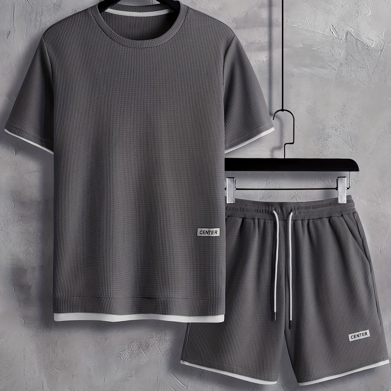 Herren Freizeit Set – Kurzarm Shirt & Shorts, Lounge & Sport, Modernes Streetwear Outfit