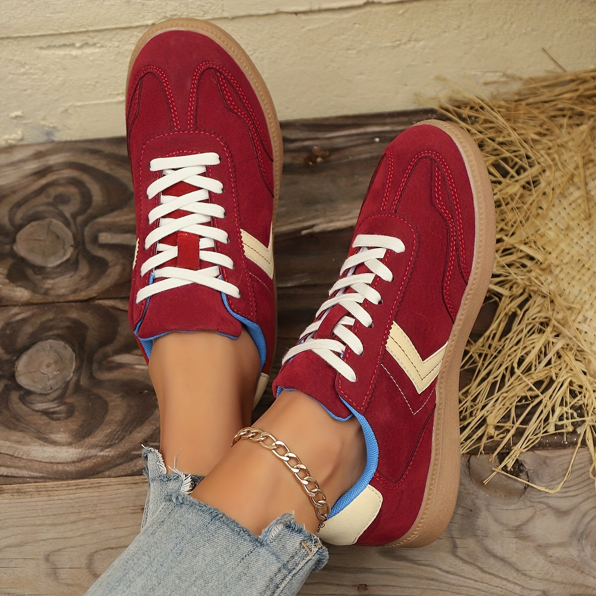 Damen Retro Sneaker – Bequeme Freizeitschuhe für Alltag und Streetstyle