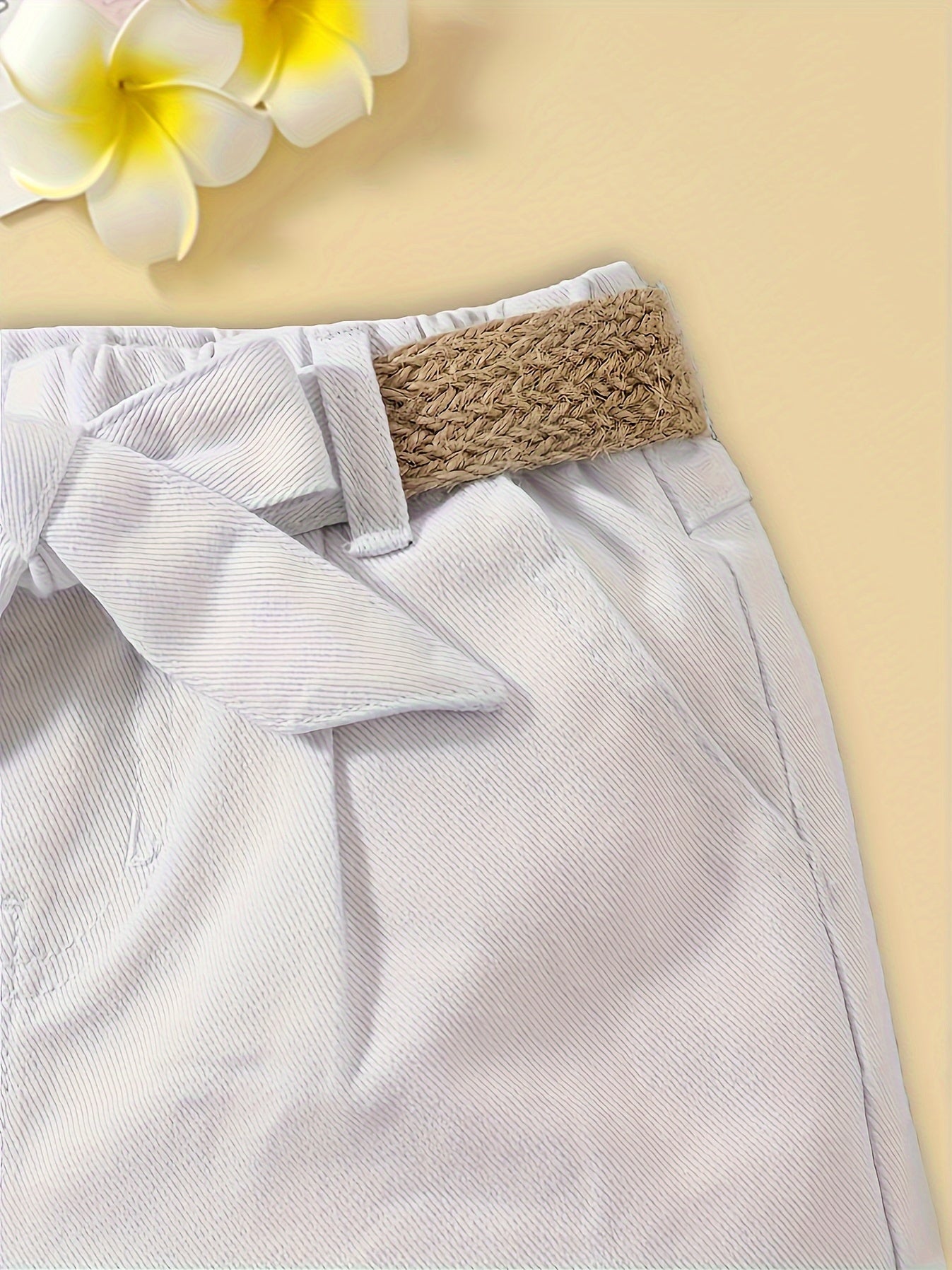 Damen High Waist Paperbag Shorts mit Gürtel und Schleife – Eleganter Sommer-Look