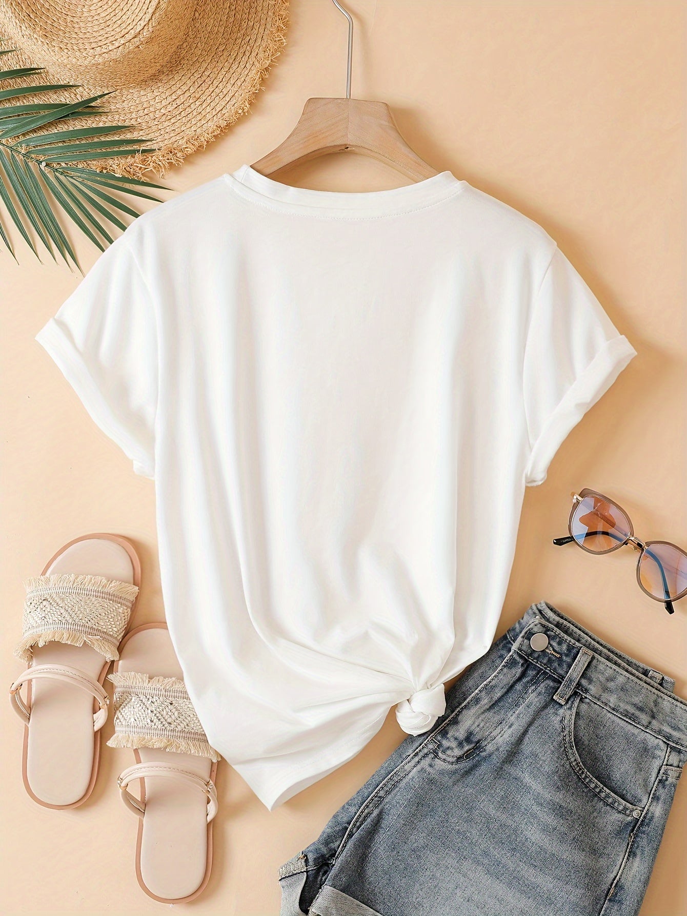 Damen T-Shirt mit Schriftzug 'Perfectly Imperfect' – Lässiger Statement-Style für Alltag und Freizeit