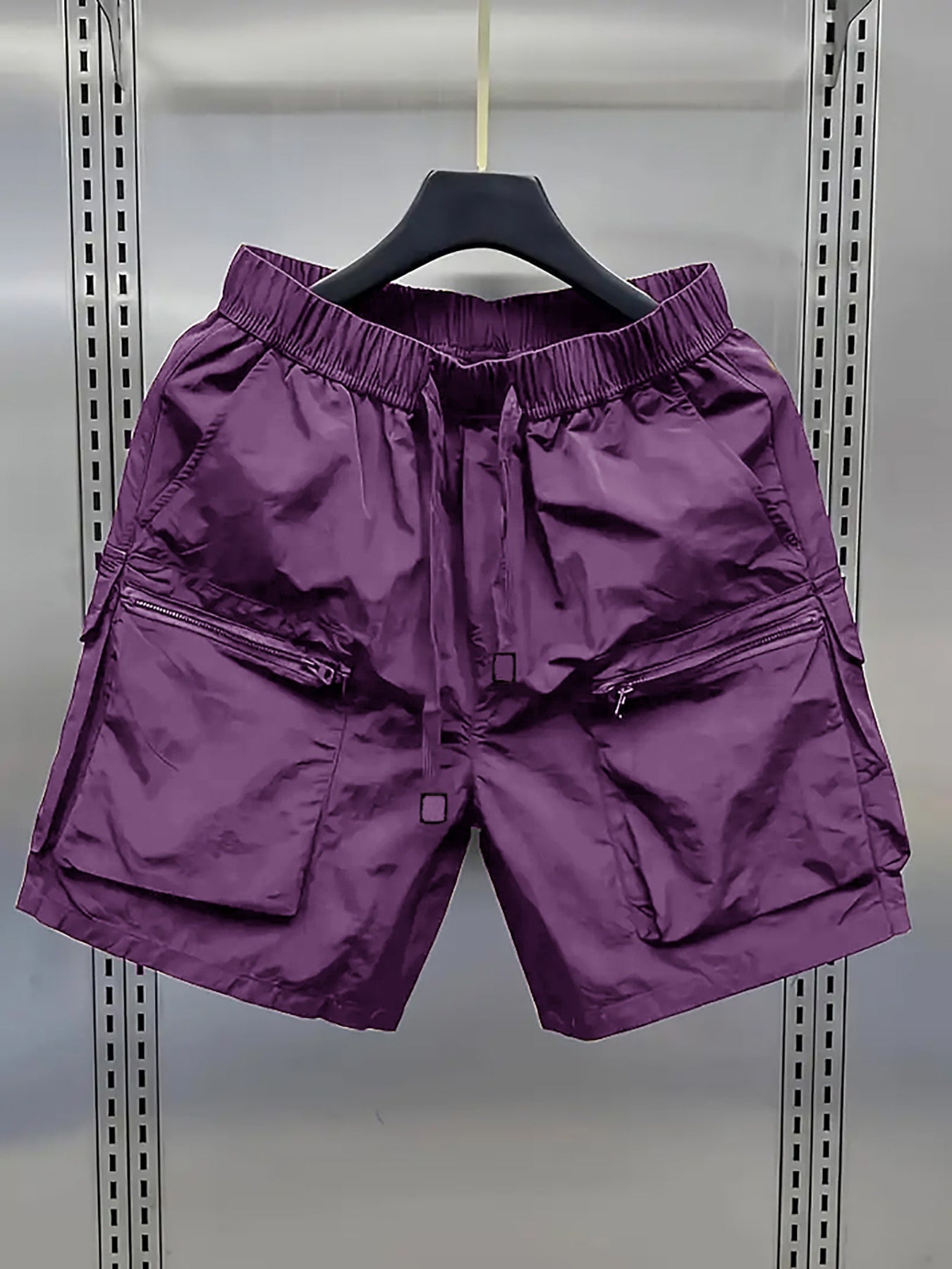 Herren Cargo Shorts mit großen Taschen und Reißverschlüssen – Urban Freizeitstil