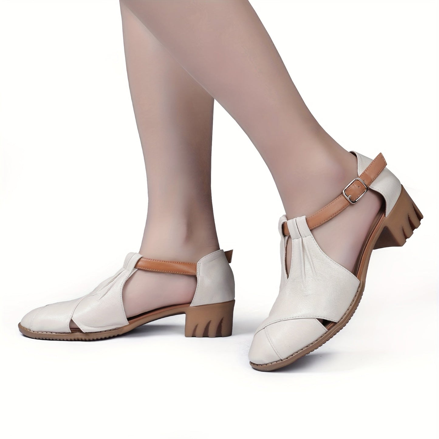 Damen Komfort-Sandalen mit Keilabsatz und Vintage-Touch – Elegante Sommerschuhe für Alltag & Freizeit