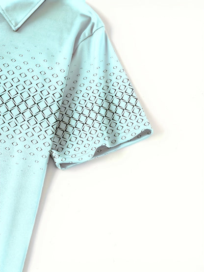 Herren Polo-Shirt mit modernem Muster – Stilvolles Freizeitshirt für Alltag und City
