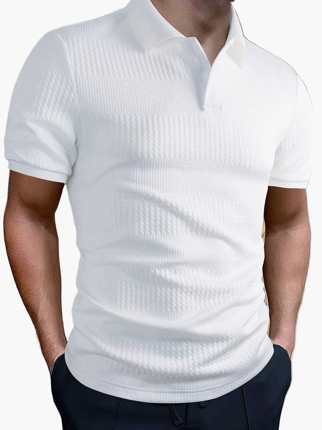 Herren Poloshirt – Modernes Freizeitshirt mit Struktur, Kurzarm, Ideal für Alltag und Business