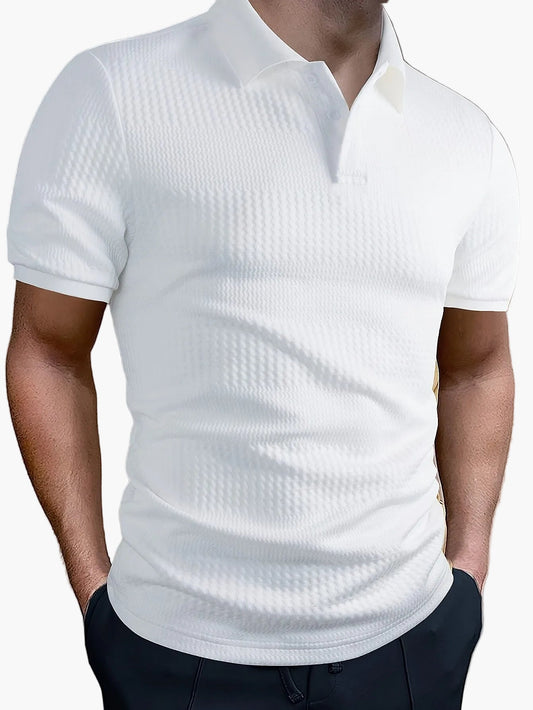 Herren Poloshirt – Modernes Freizeitshirt mit Struktur, Kurzarm, Ideal für Alltag und Business
