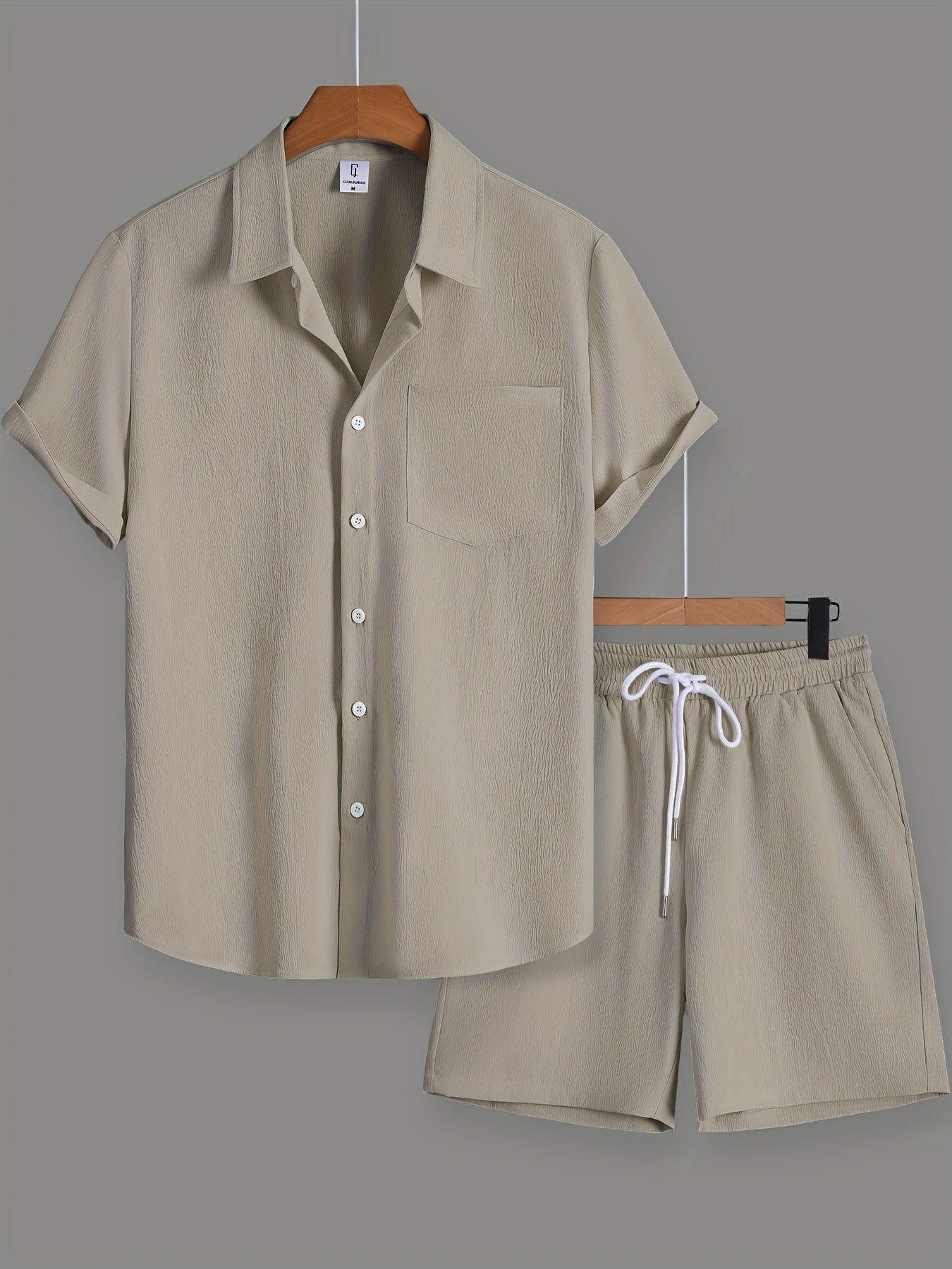 Herren Freizeit Set – Kurzarm Hemd und Shorts für entspannte Anlässe