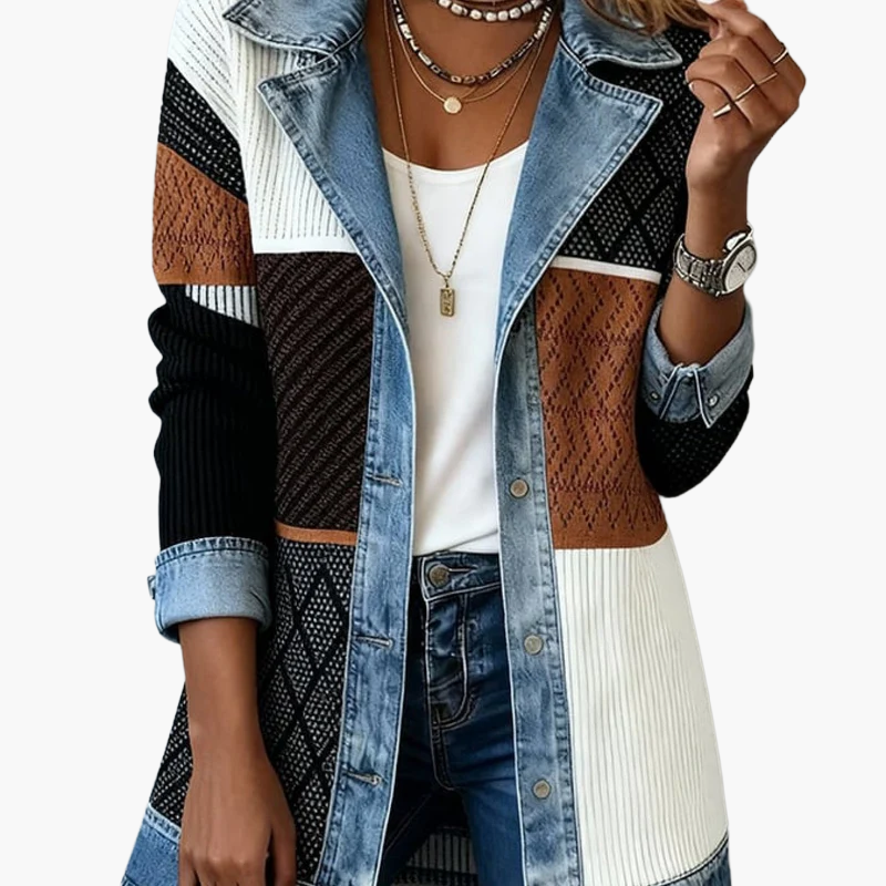 Damen Blazer im Denim-Look – Eleganter Casual Style für Business & Freizeit