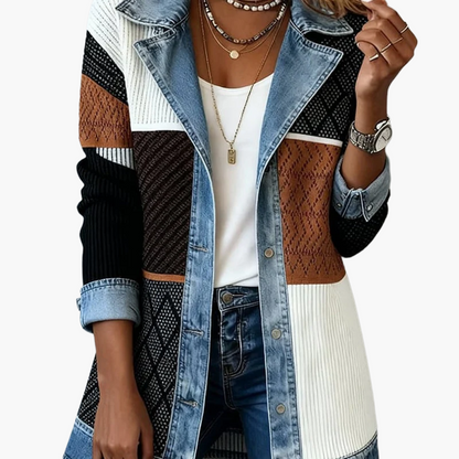 Damen Blazer im Denim-Look – Eleganter Casual Style für Business & Freizeit