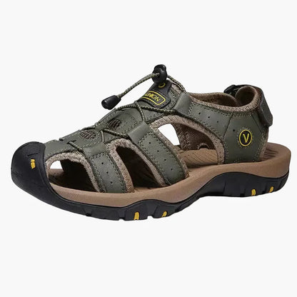 Herren Outdoor Trekking-Sandalen – Bequeme Wandersandalen mit Zehenschutz für Abenteuer und Alltag