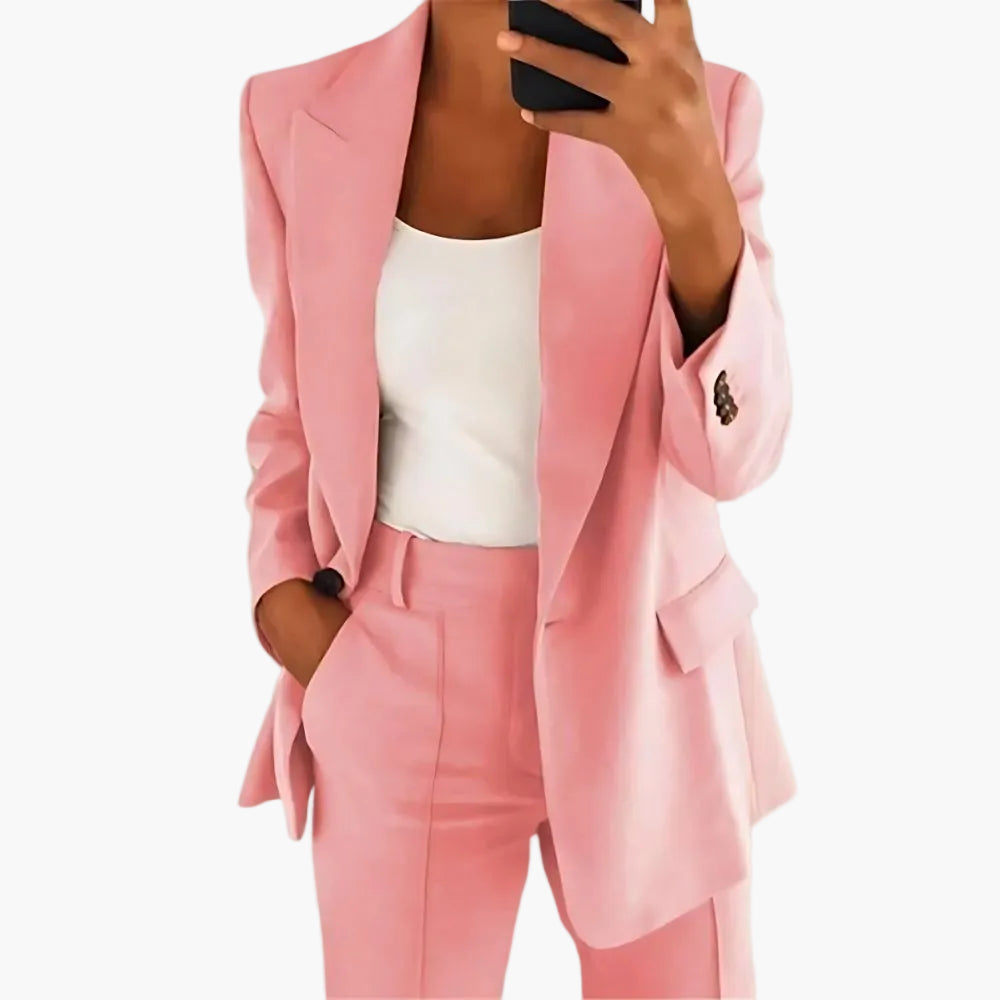 Damen Business Anzug Set – Eleganter Blazer & Hose für Büro und Alltag