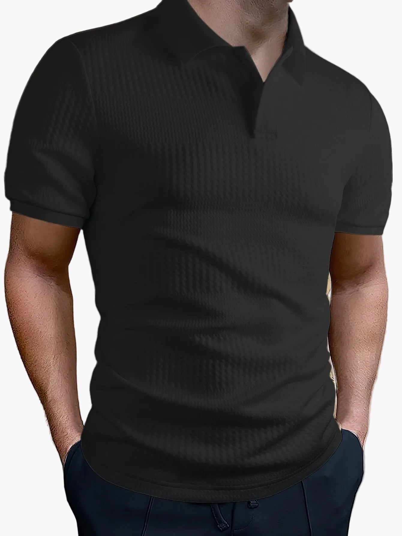 Herren Poloshirt – Modernes Freizeitshirt mit Struktur, Kurzarm, Ideal für Alltag und Business