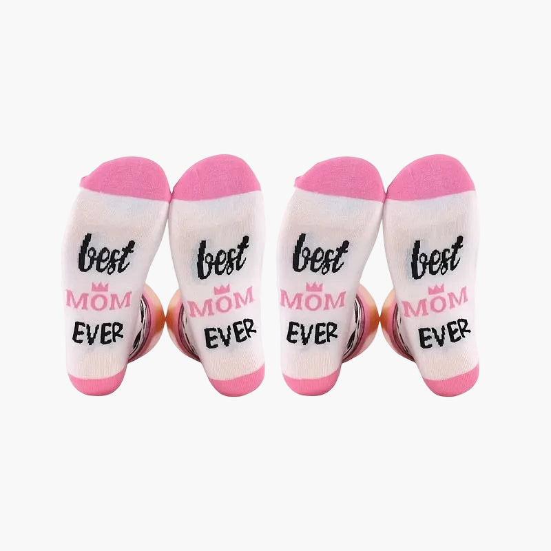 Damen Socken Best Mom Ever – Lustige Muttertagsgeschenk-Socken, Geschenkidee für Mütter