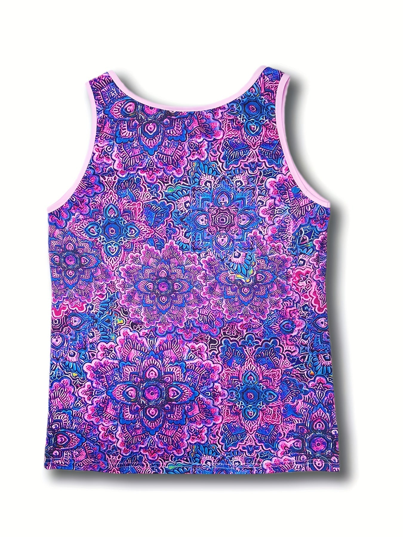Damen Sommer Tanktop mit Ethno-Muster und Knopfleiste – Freizeit & Street Style