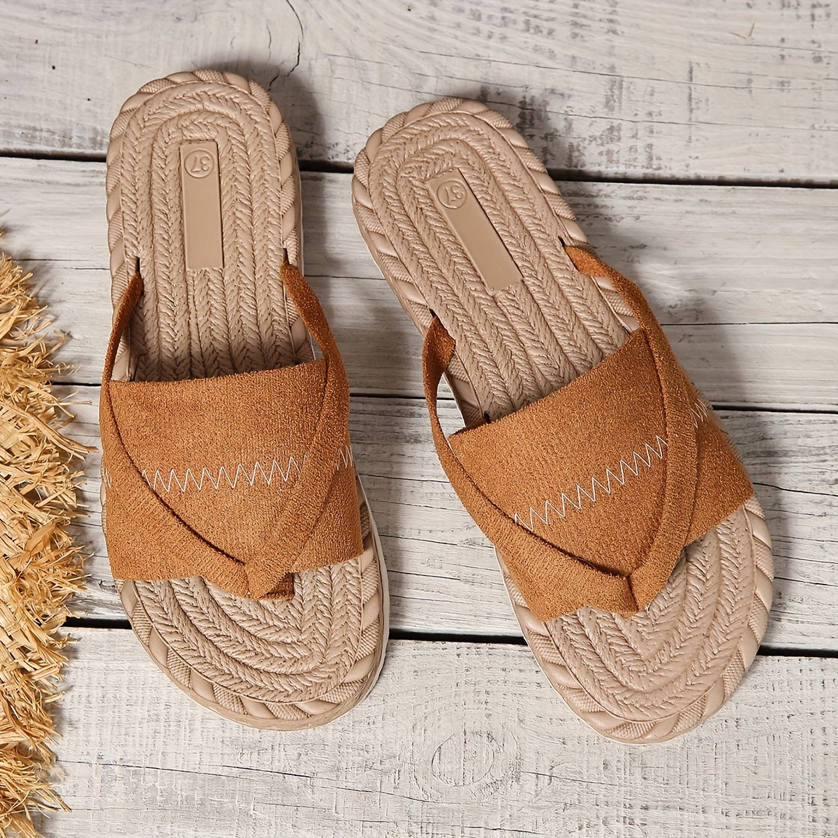 Damen Komfort-Sandalen im Preppy-Stil für Freizeit und Sommer