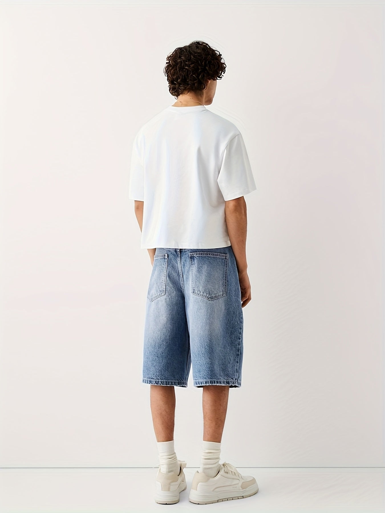 Herren Relaxed Fit Denim Bermudashorts – Modischer Freizeit-Look für Alltag und Streetstyle