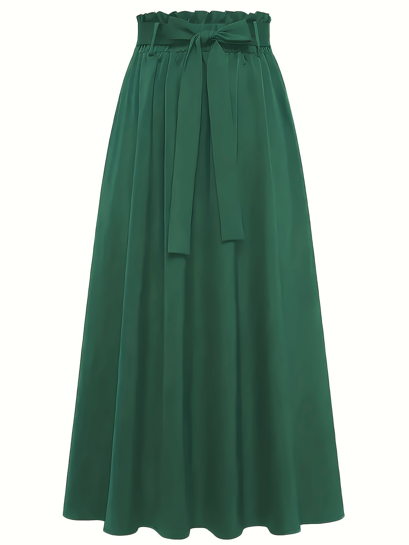 Damen Maxirock mit Paperbag-Bund und Schleife – Eleganter Freizeit-Look für jeden Anlass