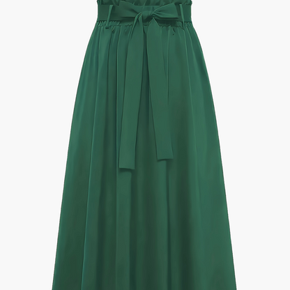 Damen Maxirock mit Paperbag-Bund und Schleife – Eleganter Freizeit-Look für jeden Anlass