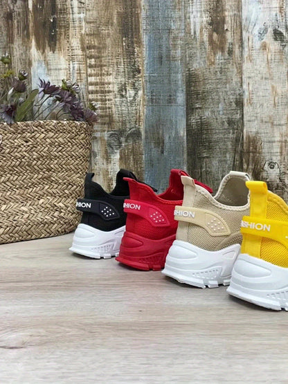 Damen Sneaker Atmungsaktiv Sportlich Freizeit Laufschuhe