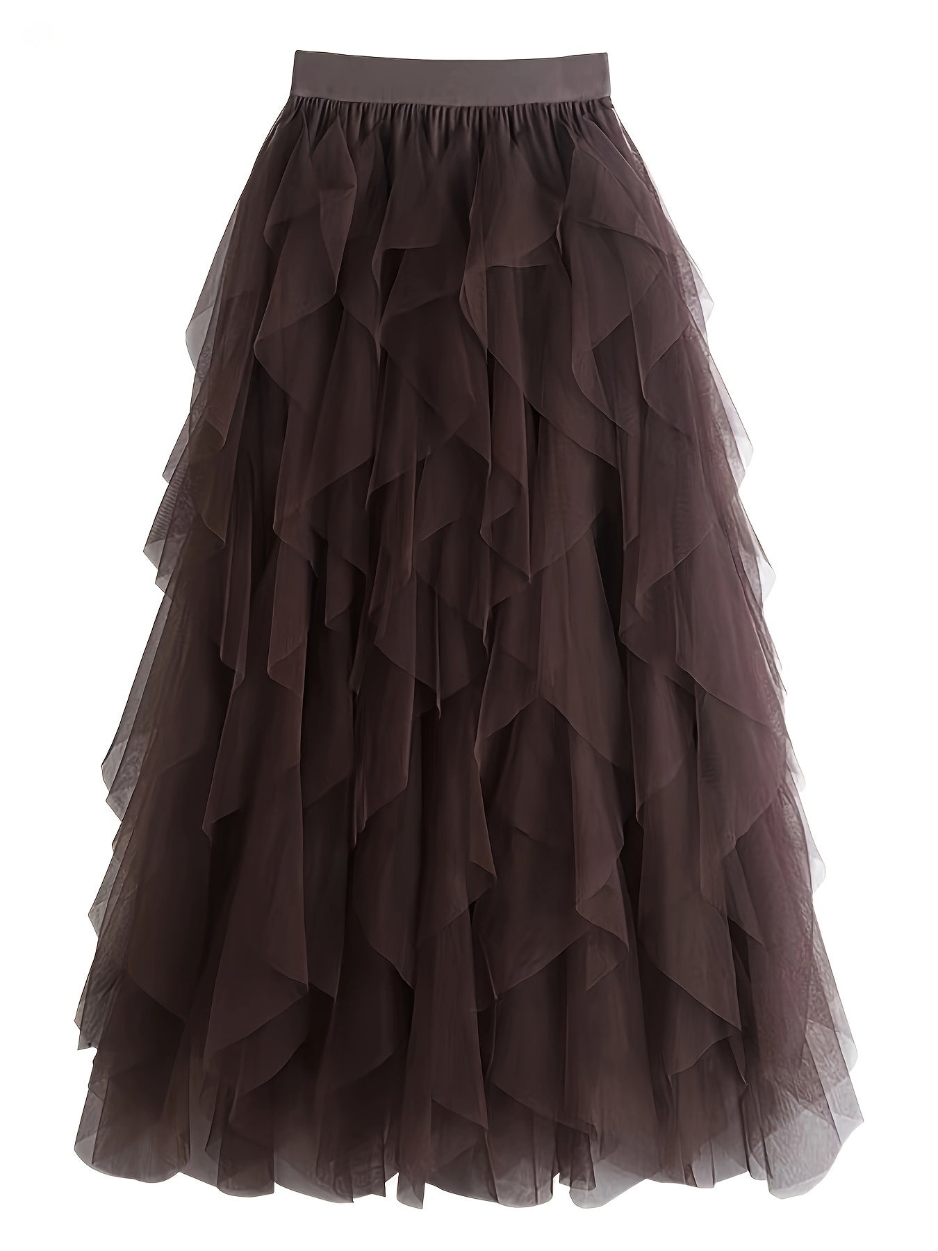 Damen Maxirock mit Rüschen für festliche Anlässe und elegante Outfits