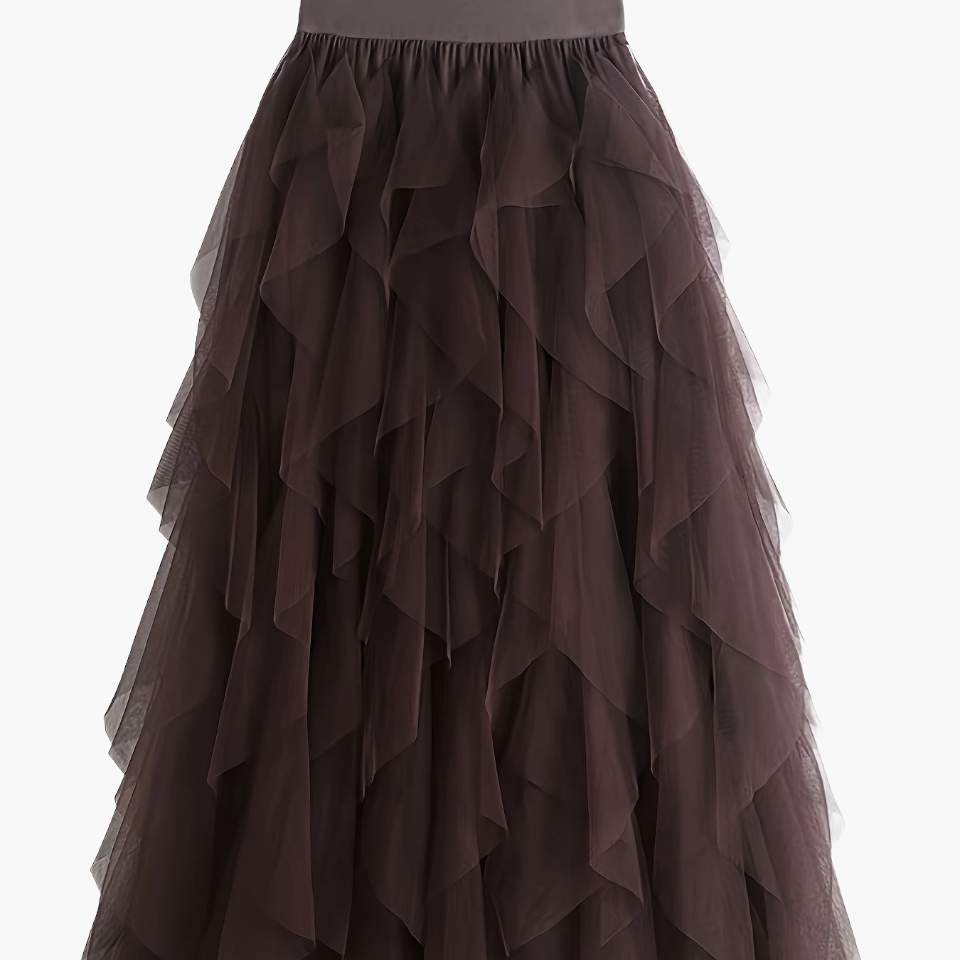 Damen Maxirock mit Rüschen für festliche Anlässe und elegante Outfits