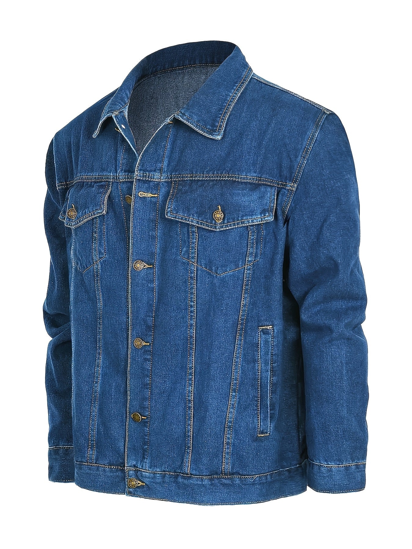 Herren Jeansjacke im klassischen Casual-Stil für Freizeit und Alltag
