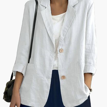 Damen Blazer Elegant Locker Business Freizeitjacke