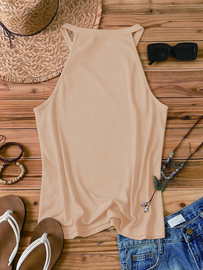 Damen Tanktop im Boho-Stil mit Spruch und Sonnenmotiv – Perfekt für den Sommer, Freizeit & Strand