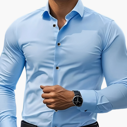 Elegantes Herren Businesshemd – Schmal geschnitten, modern, für Büro & Freizeit