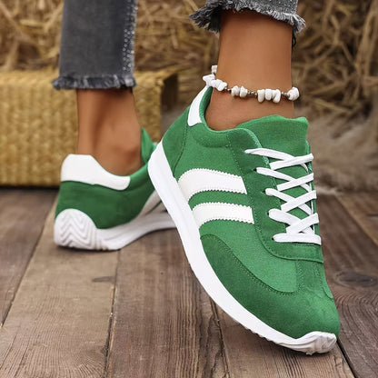 Damen Sneaker Freizeit Retro Sportlicher Look für Alltag und Freizeit